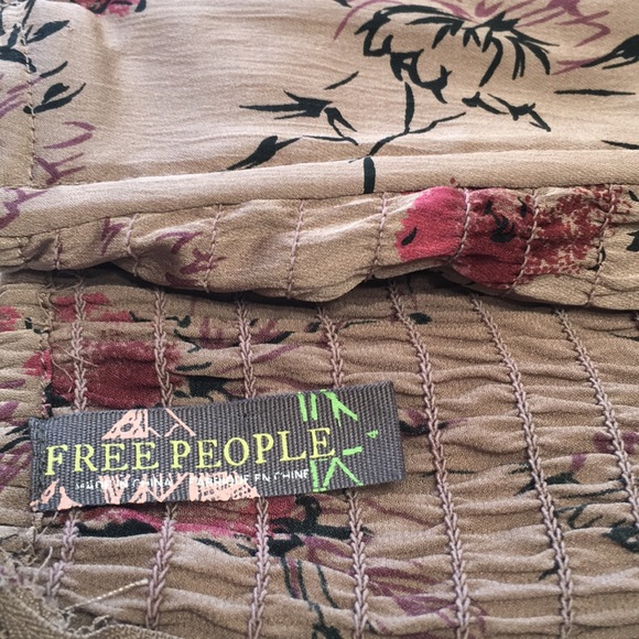 FREE PEOPLE floral dress dusty mauve - Picture 5 of 8